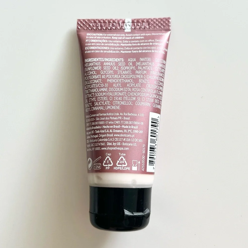 NEW nativaSPA Rosé Replenishing Travel Mini Size Body Lotion
